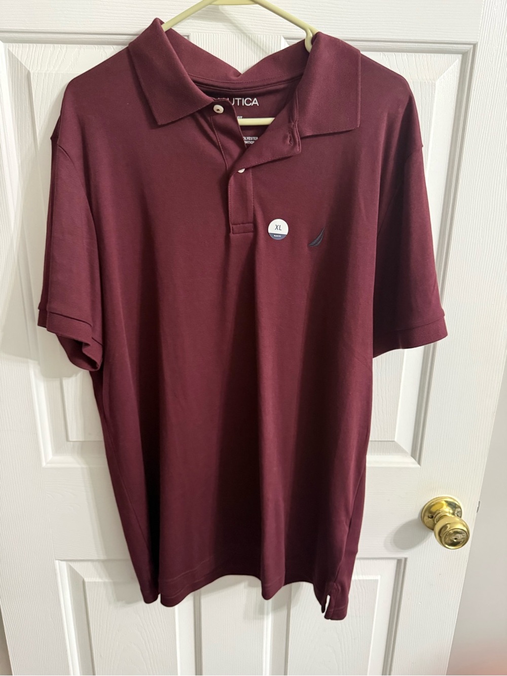 Nautica Men's Deep Maroon Polo XL New